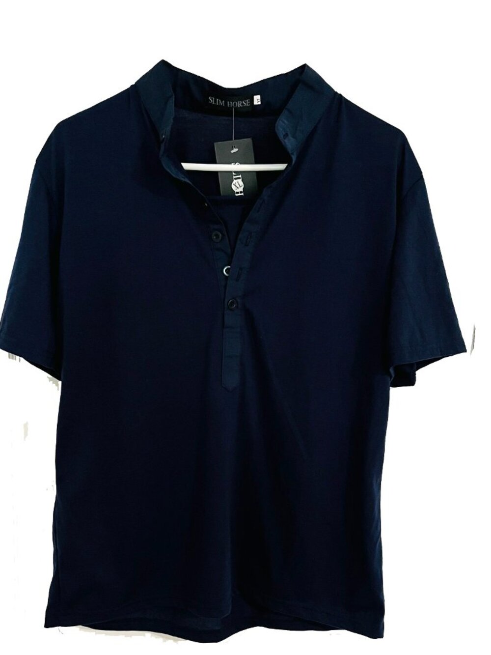 Man's Summer Casual Wear Exercise Work Light Shirt - Navy, XL
